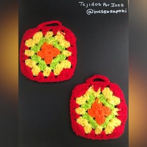 Knitted Granny squares 🧶